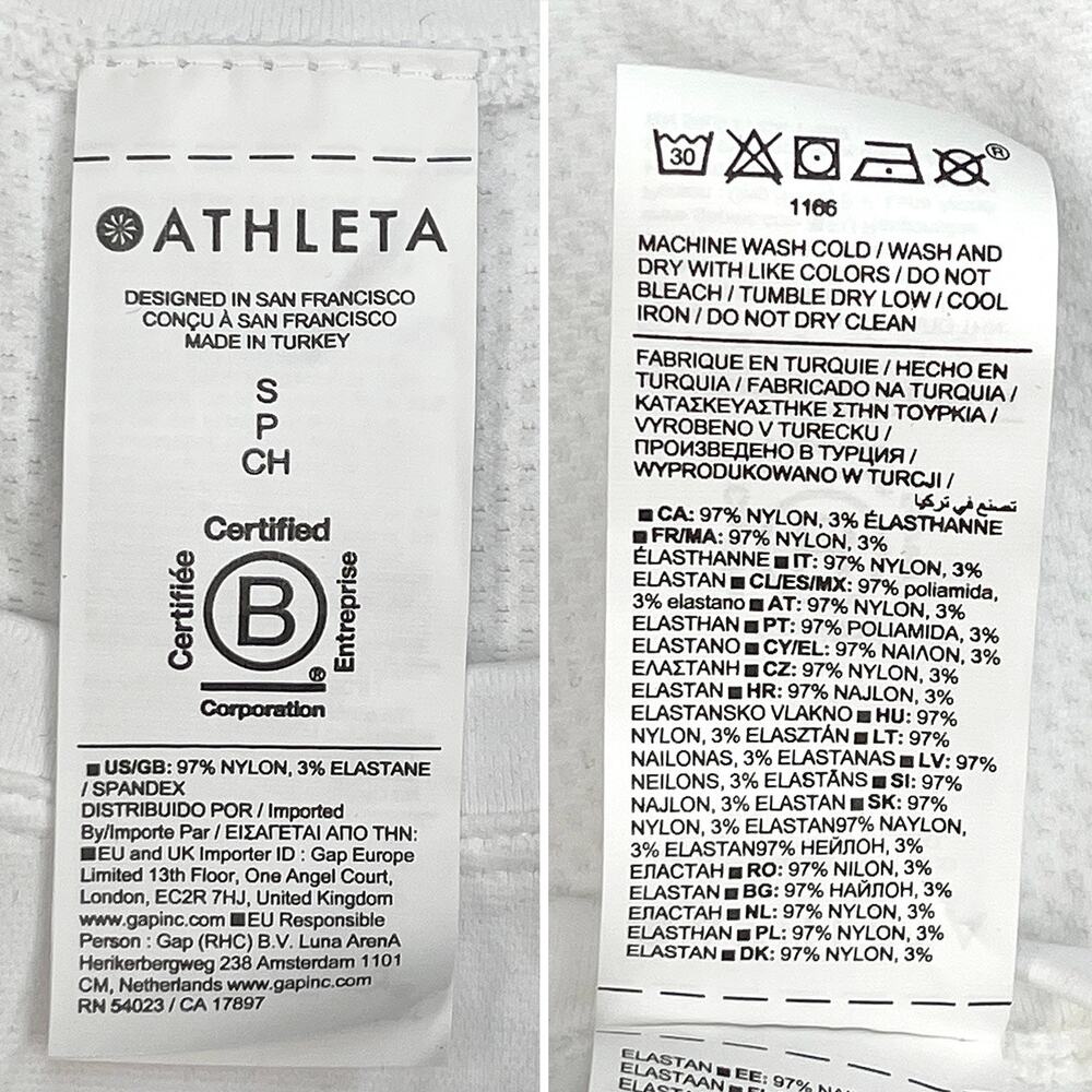 Athleta Momentum Flex Ultra Crop Tank Sz S New $45 White Lightweight Fitted Top - Picture 6 of 10